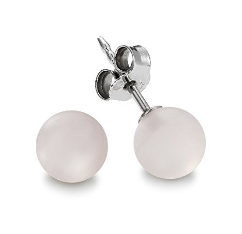 Preisvergleich Produktbild Adriana Damen-Ohrstecker Gelato 925 Silber rhodiniert Quarz rosa - AGO4