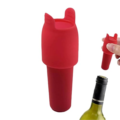 Tapón de vino de silicona | Tapa hermética resistente al calor, tapas de vino de silicona para botellas | para champán, cocina, bar, Navidad, calcetines de Navidad, mujeres y hombres
