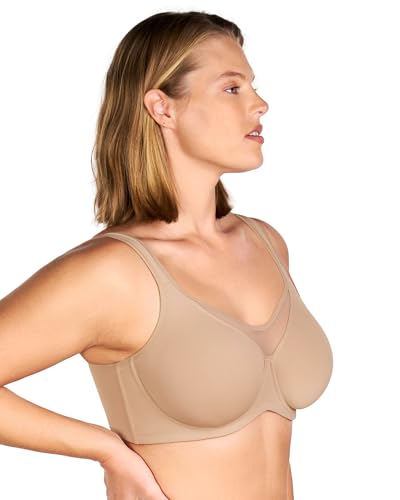 Image of HSIA Minimizer Bras for Women Plus Size, Full Coverage Coolcomfort T Shirt Unlined Bra with Underwire for Heavy Breast