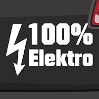 Folien-Zentrum - Elektroauto Elektro Power 12,5x6cm - hochwertiger Aufkleber Auto Tuning - Auto Sticker - Lustige Aufkleber für Auto - Stickerbomb - Autoaufkleber - Car Sticker - Made in Germany 32