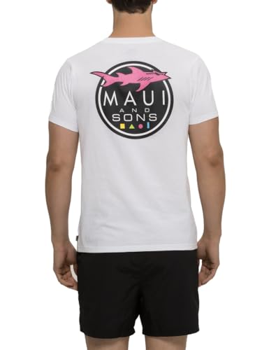 T-shirt Maui & Sons requin blanc XXL idéal pour vos journées plage et été