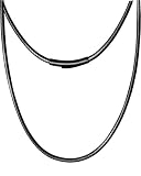 IOYYIO Comfortable Braided Leather Chain Cord Necklace for Women/Men, Waterproof Brown/Black Rope Chain for Pendant with Stainless Steel Clasp (Gift Box)
