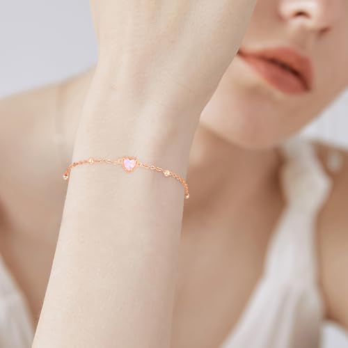 925 Sterling Silver Dolphins/Infinity/Pink Heart/Butterfly/Bee/Cross American Flag/Sunflower Bracelet Sterling Silver Jewelry Gifts for Women3