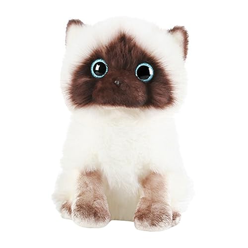 Peluche chat siamois douce Yardwe, le cadeau idéal pour garçon et fille