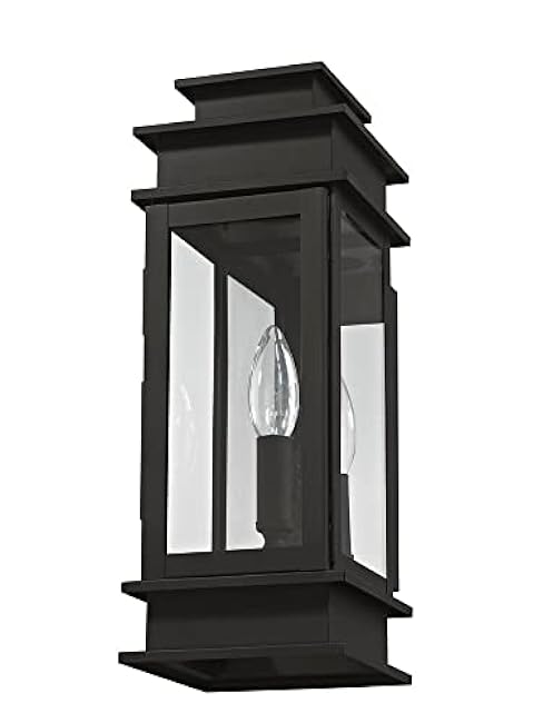 Livex Lighting Transitional One Light Outdoor Wall Lantern Antique Brass