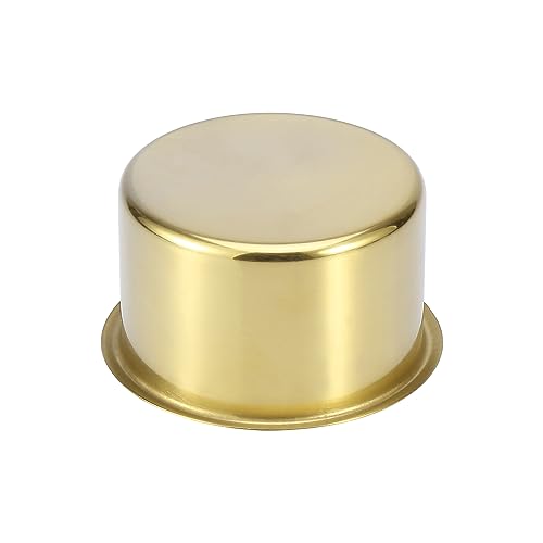 Portavasos universal de acero inoxidable tono dorado 2 pcs miniatura 5