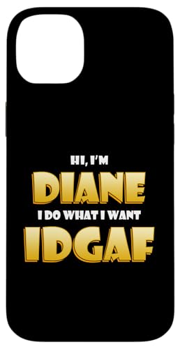 Diane Joke IDGAF Meme Funny Halloween Costume For Diane �X�}�z�P�[�X iPhone 14 Plus �p