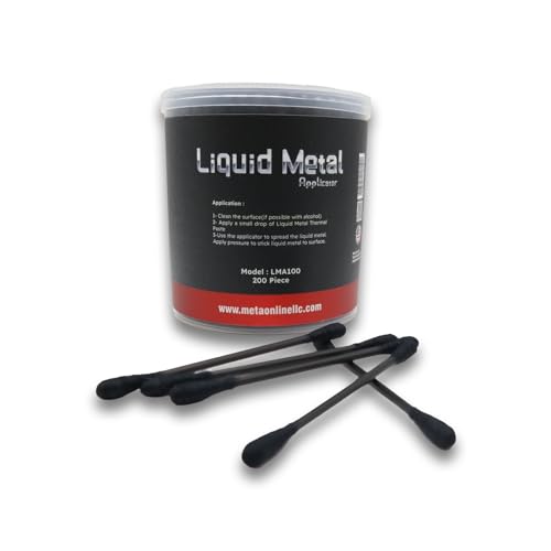 Meta Online LLC Liquid Metal Applicator 200 Pieces - Easy Spreadability - for All Devices PS5 CPU GPU Series S Series X