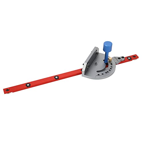 Gearwell Mitre, Mesa de 19 pulgadas Mitre Mitre cerca Guía de inglete de ángulo de aleación de aluminio con herramienta de carpintería a escala