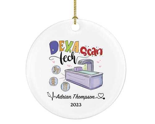Dexa Scan Tech Christmas Ornament Personalized - Bone Density Scanner