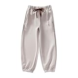 Pantalon Jogging Femme Jogging Fille Pantalon 6 Ans Legging Molletonné Vetement Sport 4 8 Blanc 9 Rose Molleton Taille Haute Baggy Solide 150 Vêtements 10 Sportswear 7 Noir Rouge Enfant Large pour