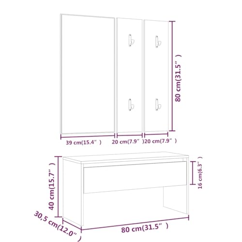 Meuble de couloir blanc avec siège pour optimiser votre espace - 8