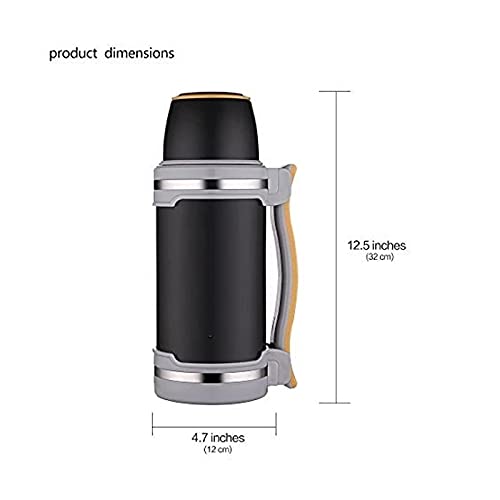 Twdyc 2L Stainless Steel Insulated Vacuum Flask Work Travel Camping Sport Kettle,Vacuum Insulated Beverage Bottle,Insulated Cup Mug (Color : Silver) #TOP1