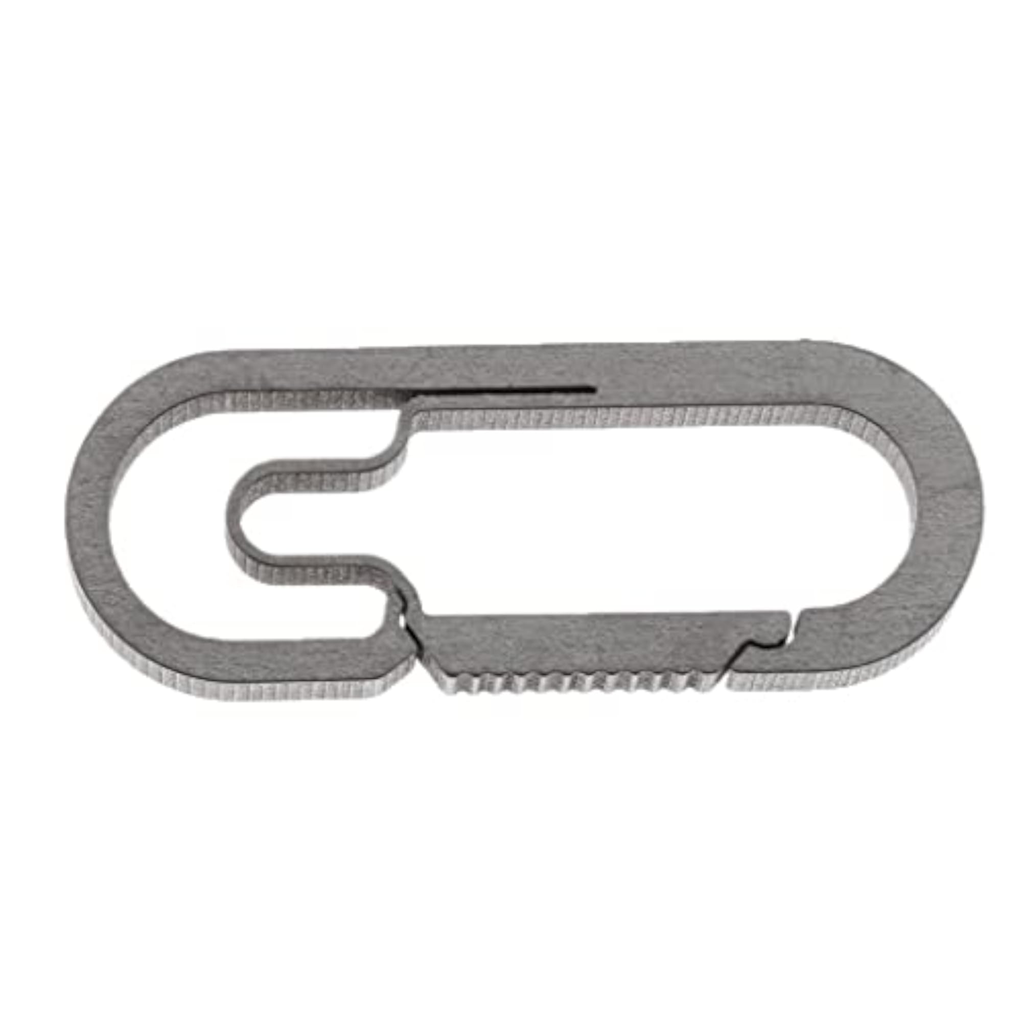 Titanium Alloy Buckle Carabiner Keychain Hook, Gray