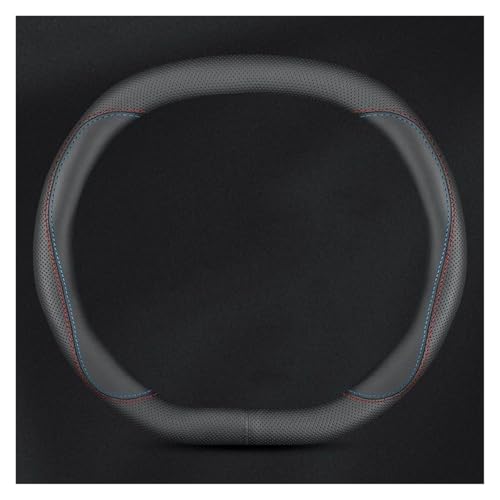 Funda Volante para Citroen para E-C3 para C3 para Aircross 2024 2025 Funda De Cuero Antideslizante para Volante De Coche Accesorio Interior(E 35)