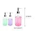Refillable Clear Soap Dispenser Bottles with Pump, 16 oz (3 Pack) | BPA-Free Plastic Boston Round Containers for Hand Soap, Lotion, Shampoo, Kitchen & Bath