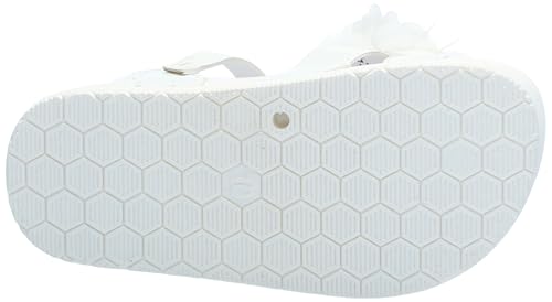 Laura Ashley Girls Sandals - Platform Footbed Sandal with Flower4