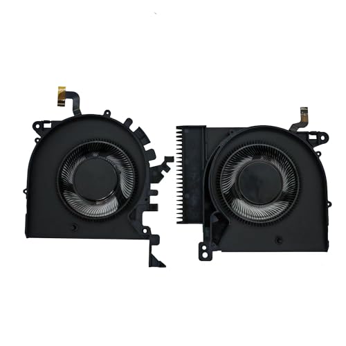 LANDALANYA Ersatz-CPU- und GPU-Lüfter für HP ZBOOK Studio 15,6 Zoll G8 HSN-C12C EG50060S1-1C070-S9A EG50060S1-1C060-S9A NS85C41-20J05 NS85C41-20J06 DC5V 0,50 A. Lüfter