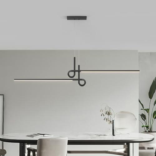 Éclairage design pour table à manger : suspension longue de qualité premium