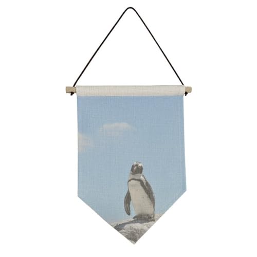 Bannière suspendue pingouin science nature, une idée de cadeau originale