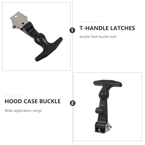 Latch caoutchouc flexible anti-vibration avec support inox pour capot et boîte - 4