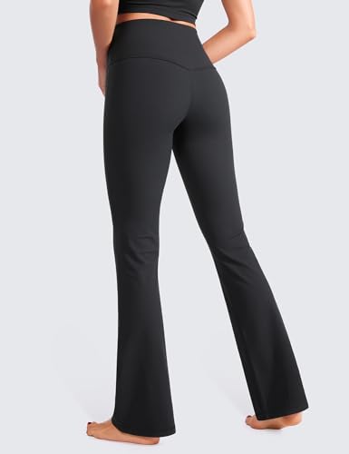 CRZ YOGA Womens Ribbed High Waist Flare Leggings 31" - Bootcut Wide Leg Yoga Pants with Pocket Soft Casual Lounge Comfy2