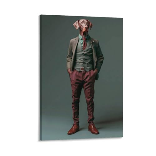 Poster motif teckel 26 pour sublimer votre salon moderne en toile