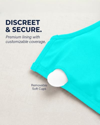 Image of Holipick Twist Front Bikini Tops for Women - Push Up Bathing Suit Top Padded Swimsuit Top