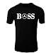Produktbild Mercedes Benz BOSS T-Shirt Logo Clipart Herren CAR Auto Tee TOP Black White Short Sleeves (L, Black)