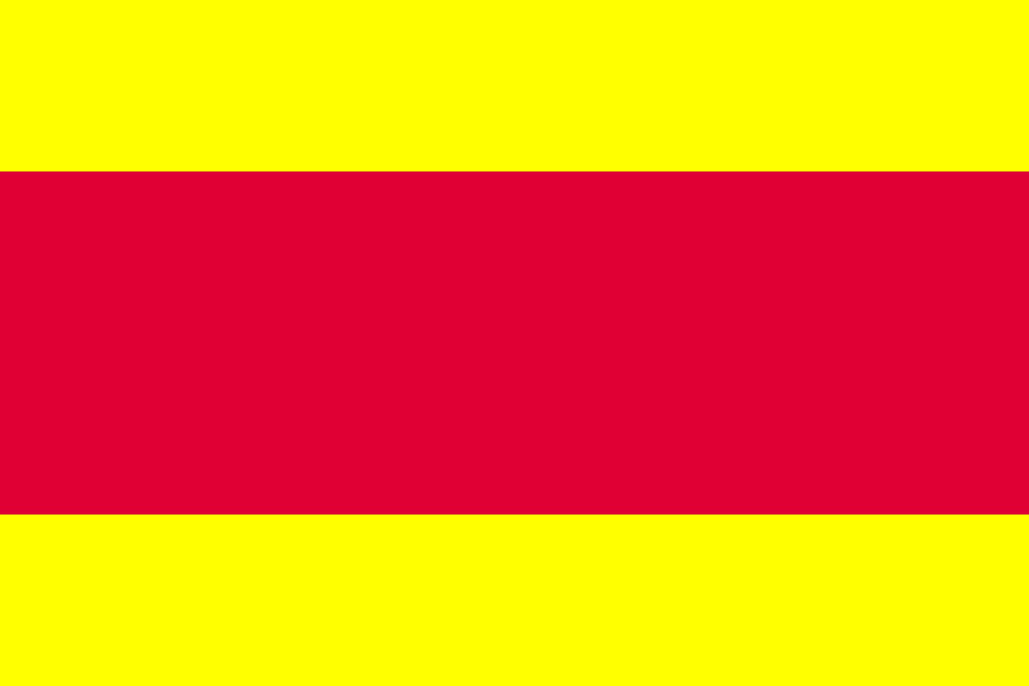 Drapeau de la dynastie Nguyen grand format pavillon horizontal