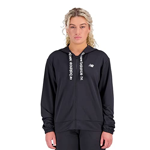 [ニューバランス] スウェットパーカー Relentless テリーフルジップフーディ(AWJ31187) レディース BK(ブラック) M