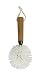 Evriholder Bamboo Naturals Cleaning Wine Glass Brush, Brown W/White