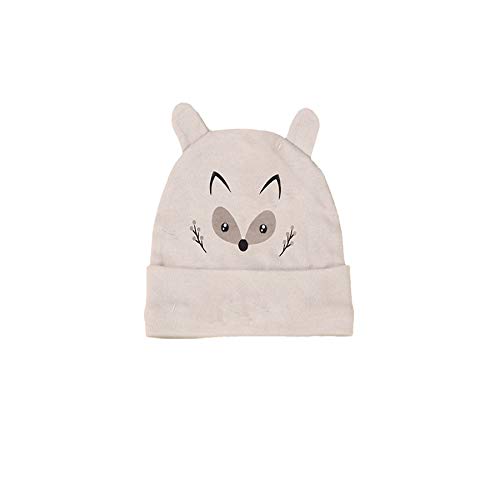 Kit maternidade para Bebê - Luva, Meia e Touca - Raposa Cinza