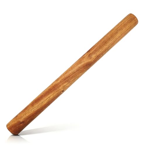Rolling Pins for Baking,11.8 inches Dough Roller Pizza,Ebony Wood 1 PCS for Making Pizza,Pie,cookies.