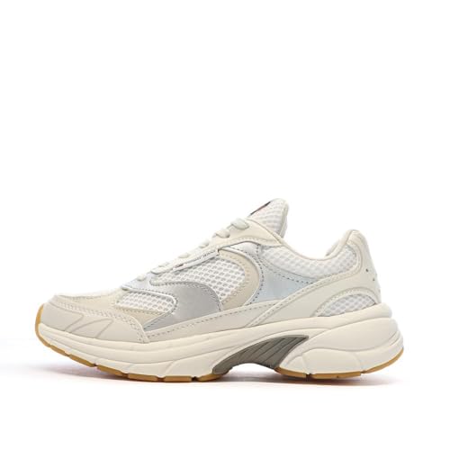 Baskets Blanches Tommy Hilfiger Femme Coney Metal tennis blanc beige 36