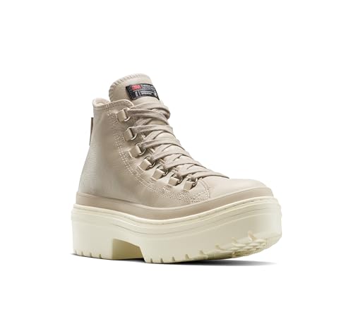 Converse Women's Chuck Taylor All Star Lugged Heel WP, Papyrus/Papyrus/Egret, 7