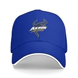 University of Akron Oxford-Lined Structured Cap - Classic Sandwich with Adjustable Back
