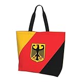 TKDYVAI Germany Grocery Bag German Flag Sling Bags Germans Tote Handbag