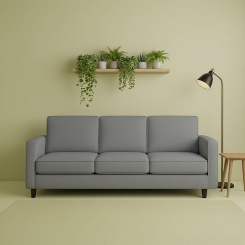 Image of The MM Furniture store Premium Fabric Sofa - Ash (3 Seater)