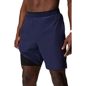 Fabletics Men’s The Fundamental Short (Lined), Workout, Running, Training, Gym, Yoga, Ultra Lightweight, Athletic