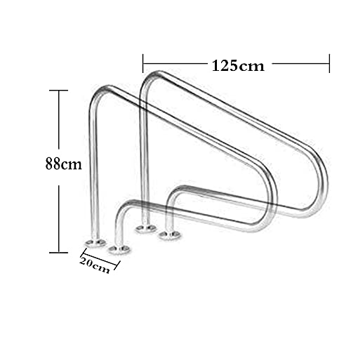 Barandilla para piscina de acero inoxidable 304 dorada miniatura 2