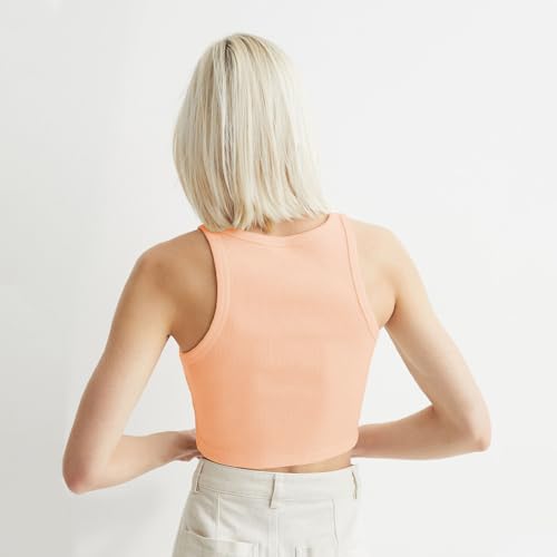 Image of KERI PERRY Tops for Women Crop Top for Women's Tank Activewear Tee Sports Western Casual Cotton Camisole Pack of 3 Combo