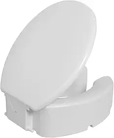 Assento Sanitário Elevado com Trava 13cm Astra Branco para Louças Ovais e Deca