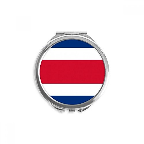 Drapeau Costa Rica miroir portable rond idée cadeau souvenir pays Amérique du Nord maquillage