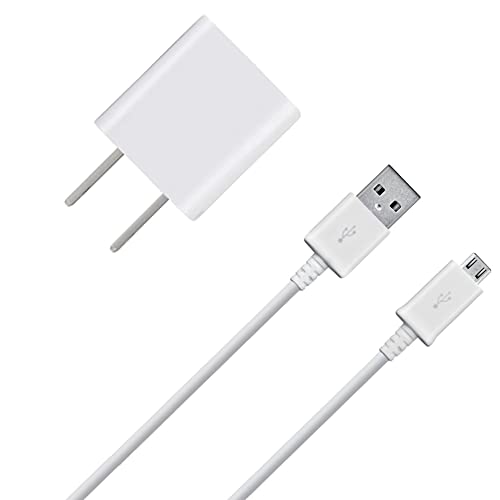 Genuine Charging 1A Wall Kit Upgrade Compatible with Nokia Asha 500 as a Replacement Plus Detachable Hi-Power MicroUSB 2.0 Data Sync Cable! (White 110-240v)