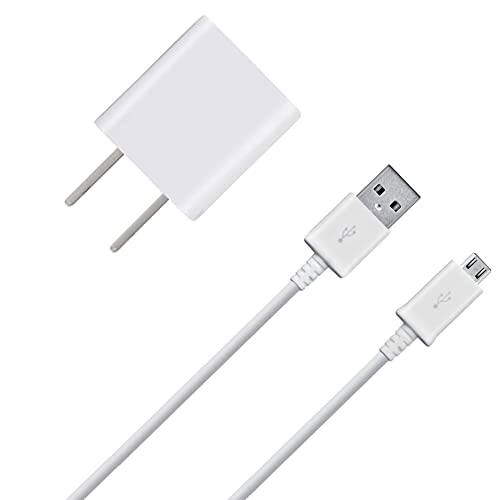 Genuine Charging 1A Wall Kit Upgrade Compatible with Lenovo S850 as a Replacement Plus Detachable Hi-Power MicroUSB 2.0 Data Sync Cable! (White 110-240v)