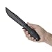 CRKT Ruger Muzzle-Brake Fixed Blade Knife with Sheath: Hunting and Outdoor Knife, Black Clip Point Blade, Molded Nylon Handle, Molle Compatible Sheath R2501K