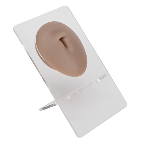 OPPWONG Piercing de Ombligo Falso, Piercing de Ombligo Falso, Kit de Perforación de Ombligo, Simulación 3D, Modelo de Ombligo de Silicona, Modelo de Ombligo para Joyería, Exhibición de