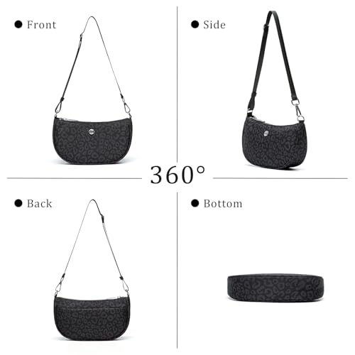 Image of Shoulder Bag for Women Handbags with Adjustable Strap Underarm Purse Mini Clutch Purses Trendy Crescent Bags 1L