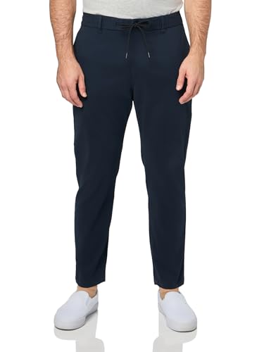 BOSS Techno Twill Tapered Chino Trousers,Blueberry Blue,4032